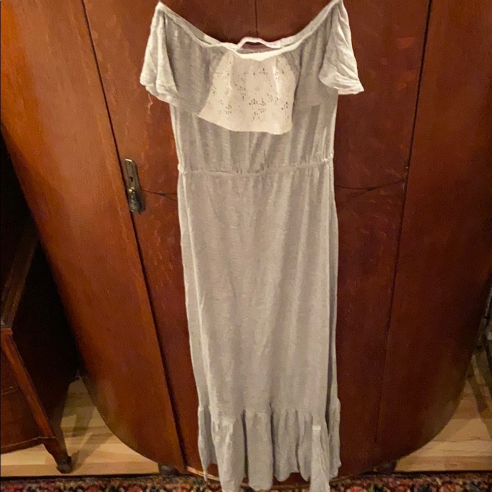 Grey cotton Maxi dress